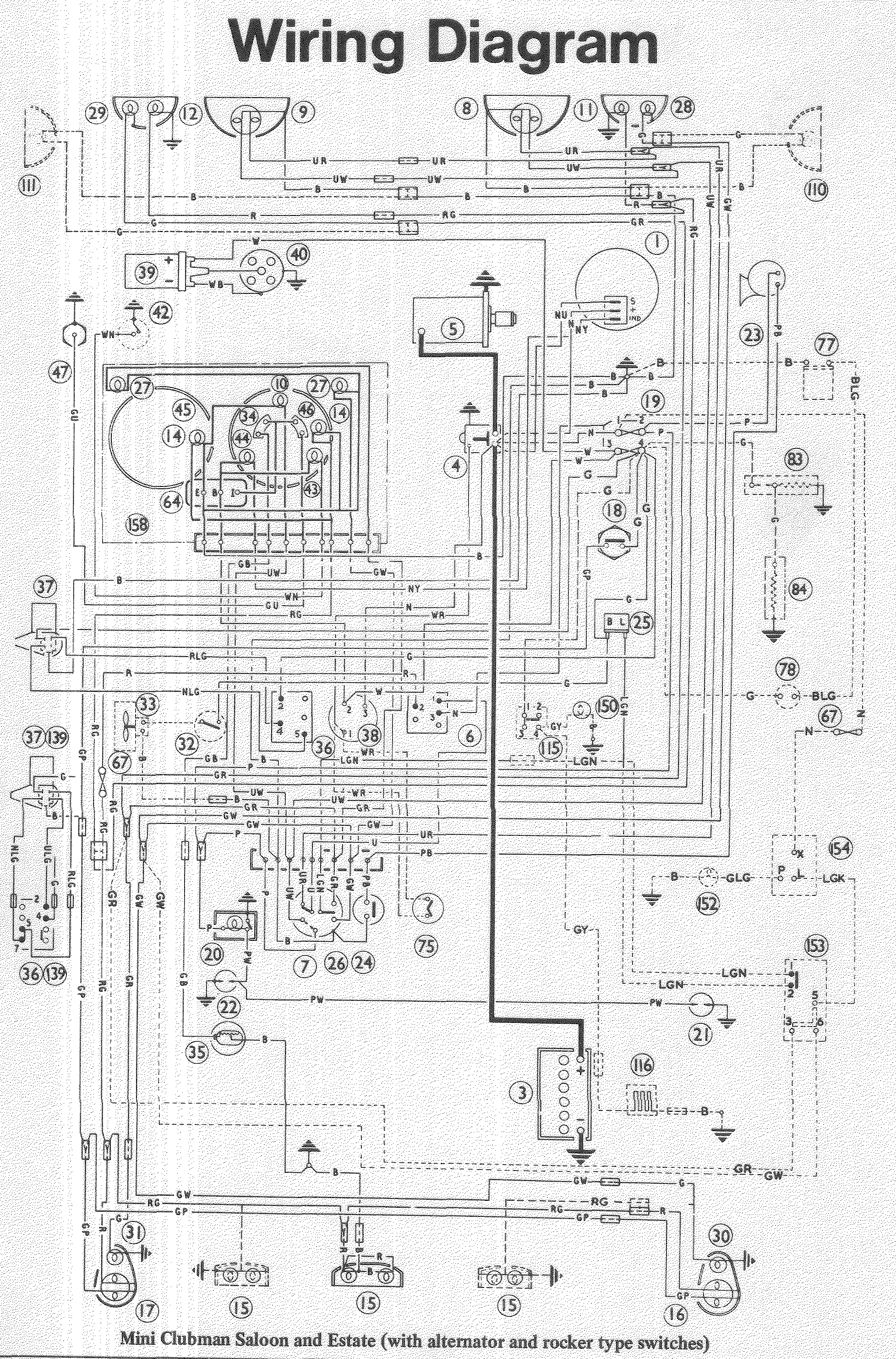 Wiring key and diagrams